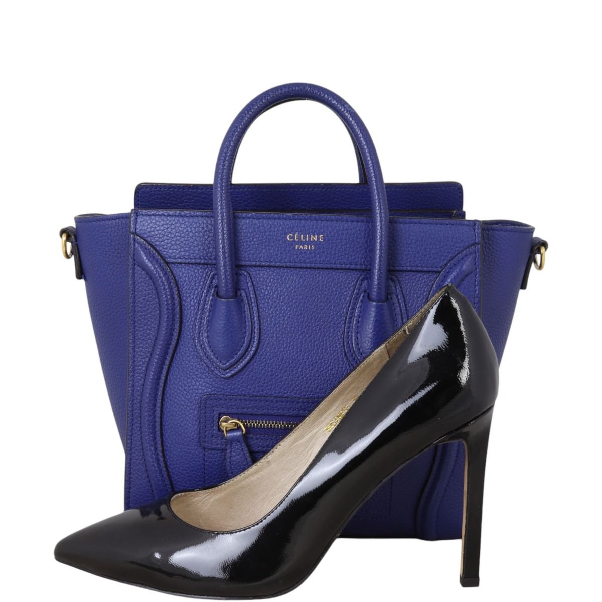 Celine nano luggage blue online