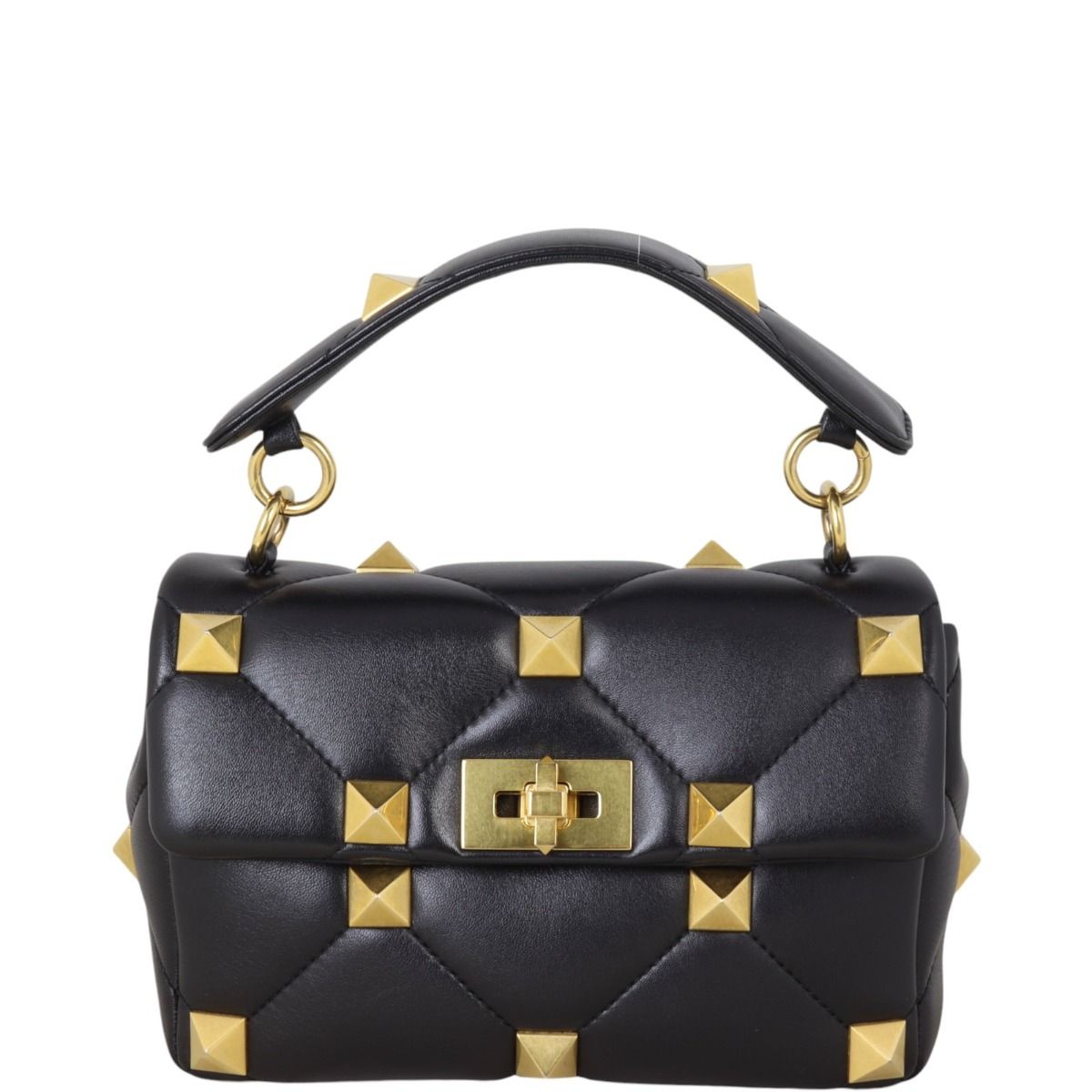 Valentino Roman Stud Shoulder Bag Medium black