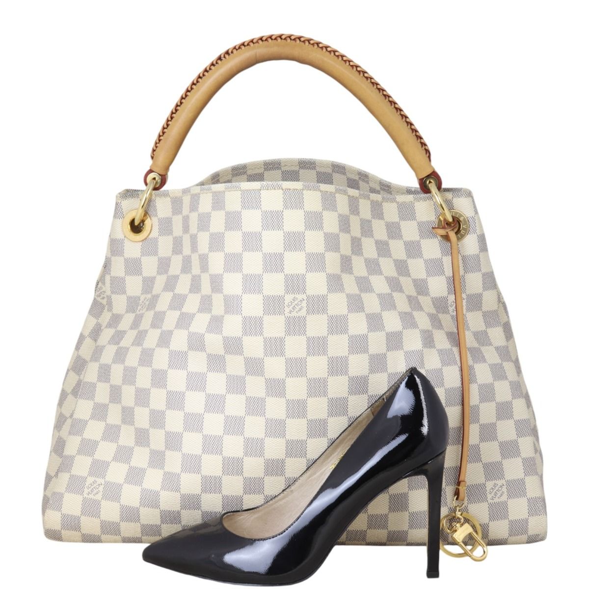 Louis vuitton white artsy bag deals