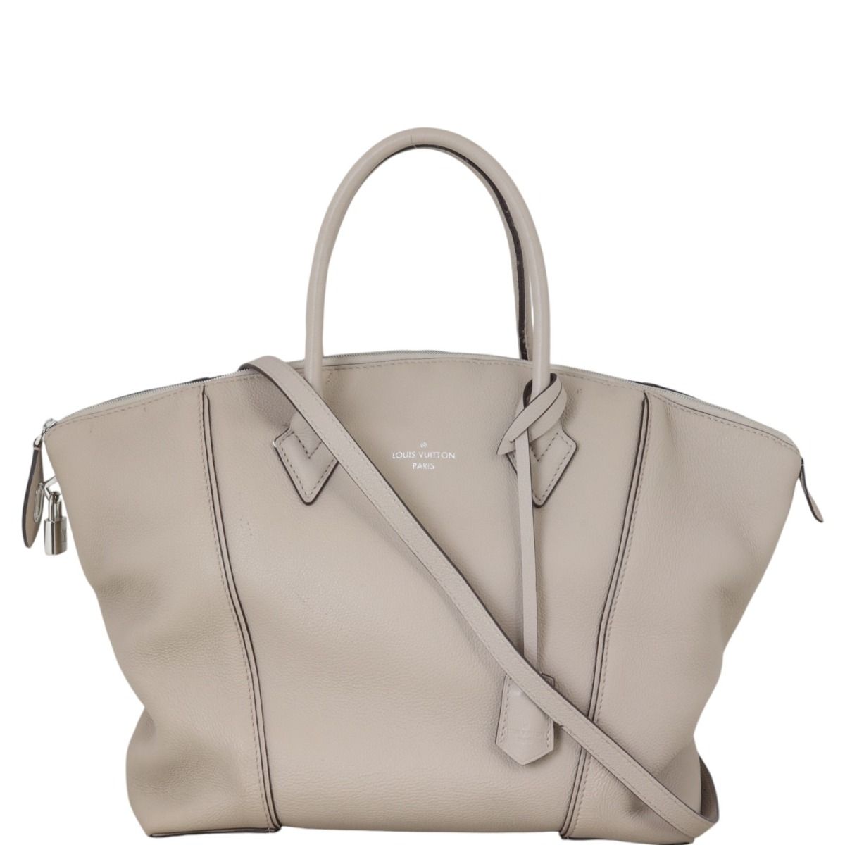 Louis Vuitton Soft LockIt MM taupe