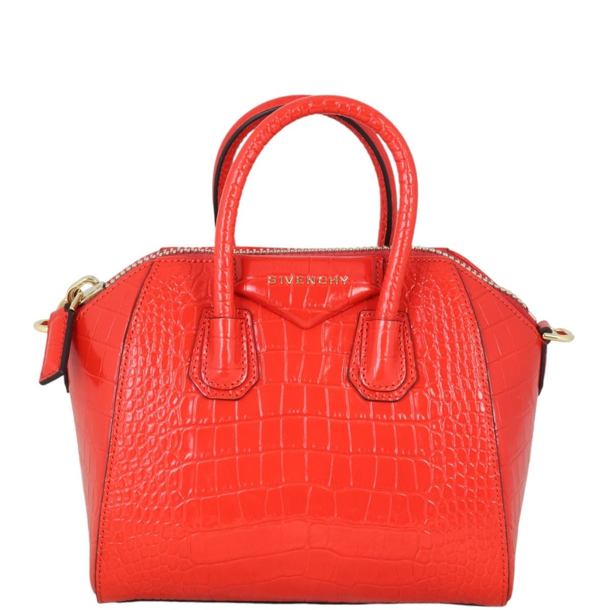 Givenchy Antigona Mini Croc Embossed