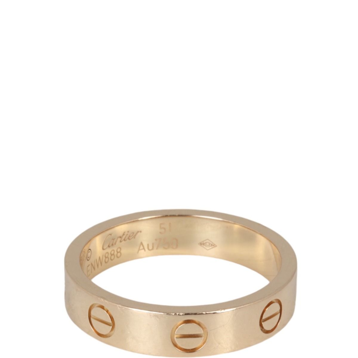 Cartier Love Wedding Band 18k Rose Gold 1 Diamond