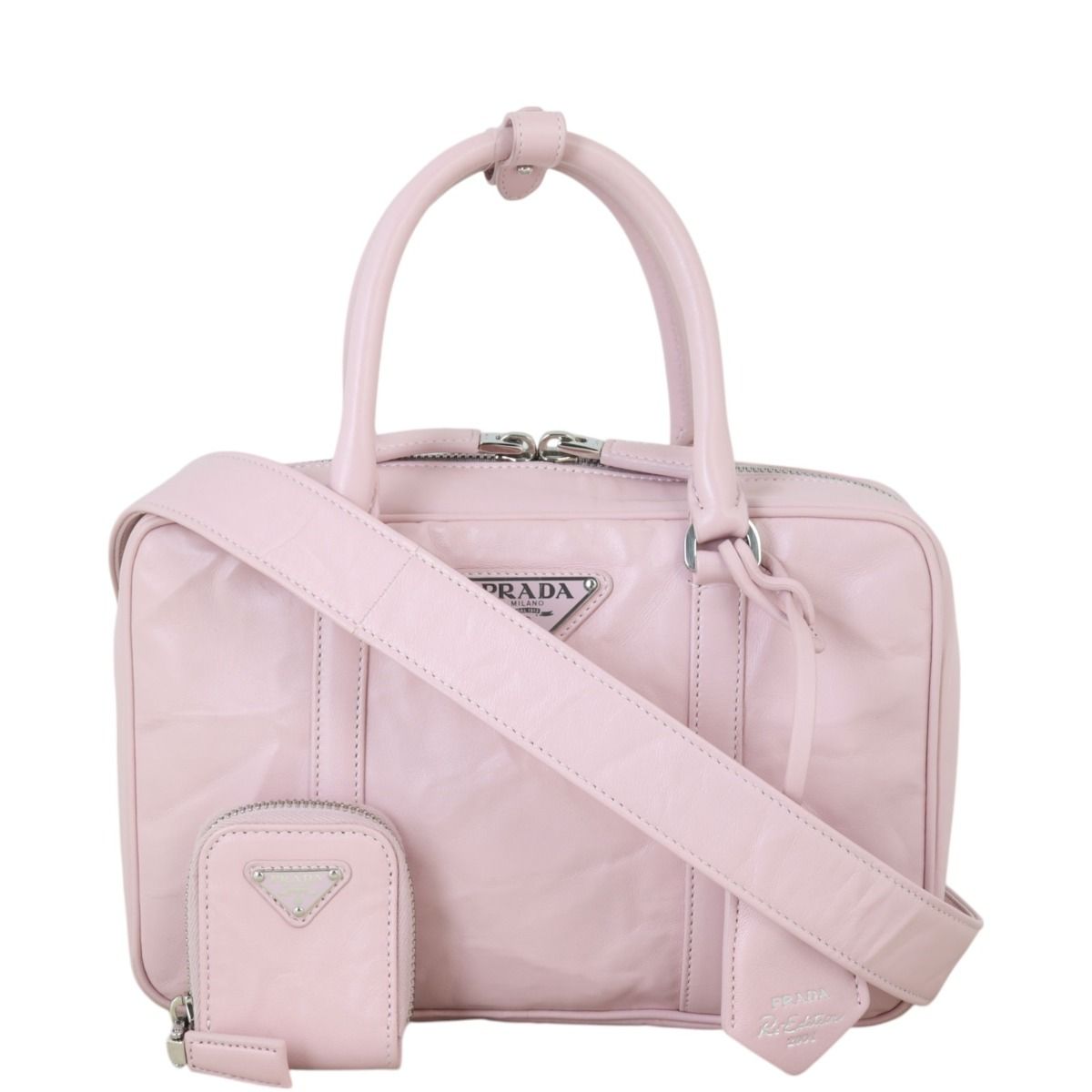 Prada Re Edition 2001 Nappa Antique Handle Bag Small