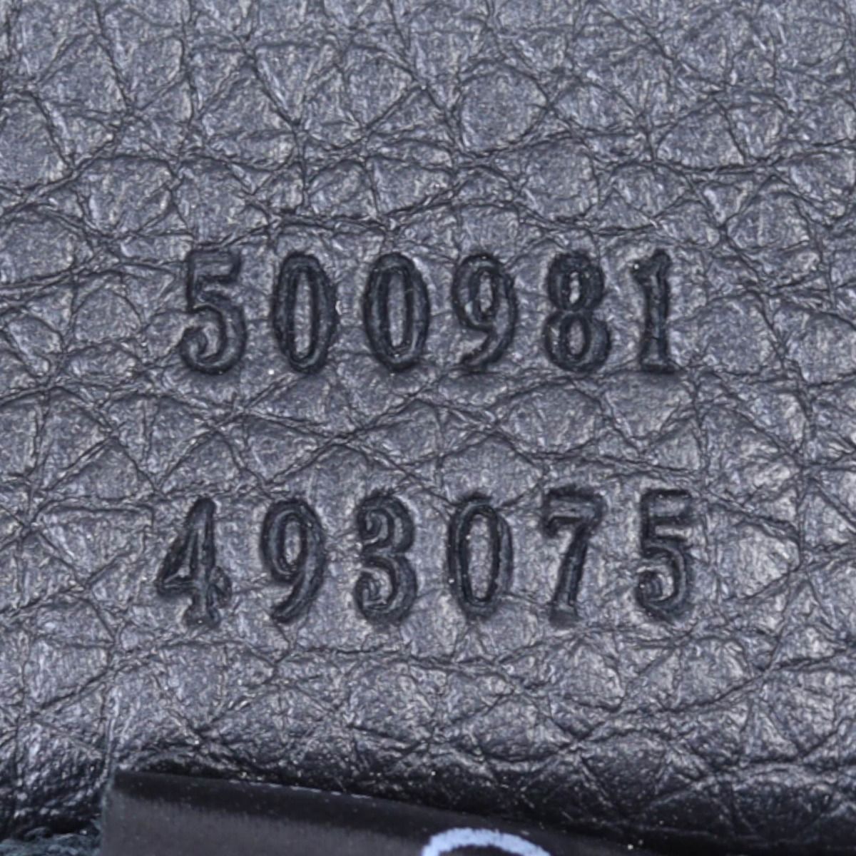 Gucci Logo Print Leather Pouch