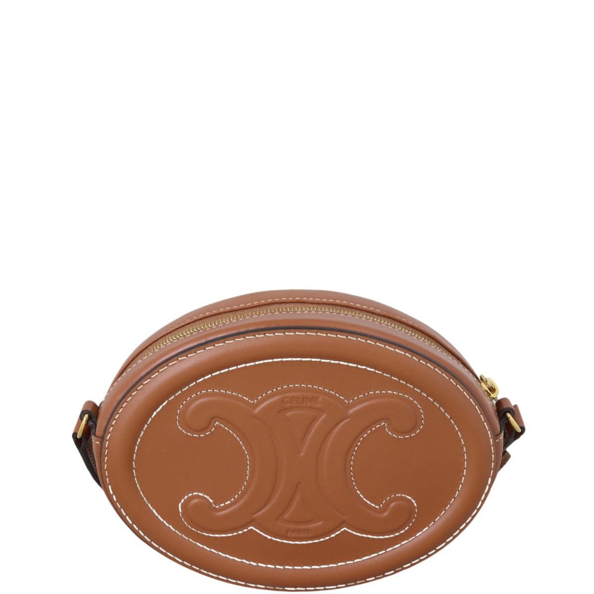 Celine Triomphe Cuir Oval Purse