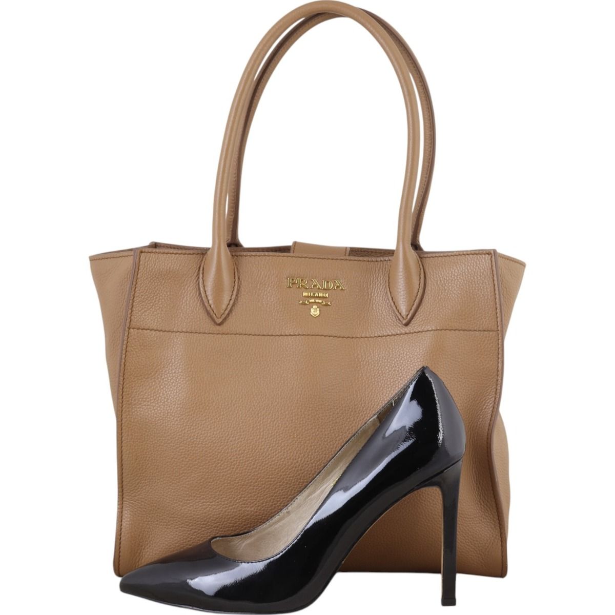 Prada daino tote with top zip outlet