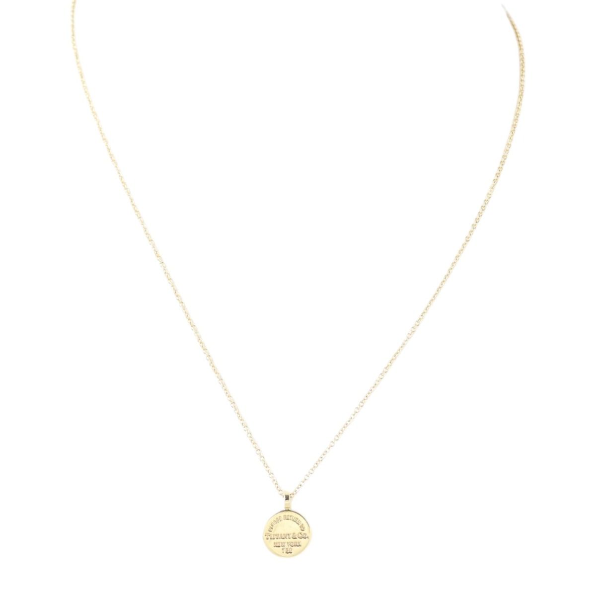 Tiffany round tag necklace sale