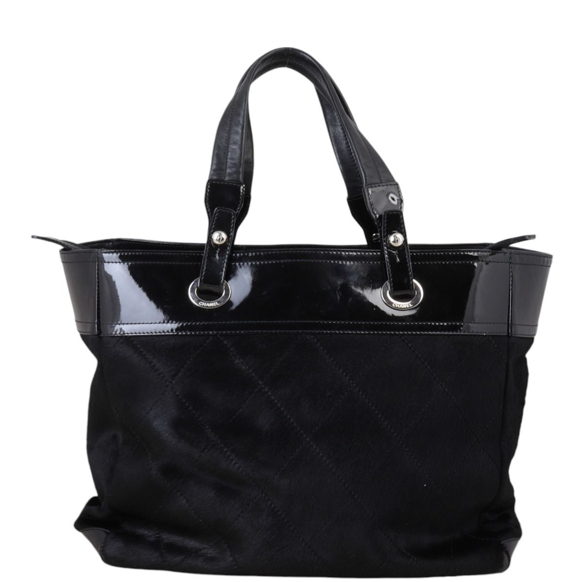 Chanel Paris Biarritz Large Shoulder bag in Coated canvas