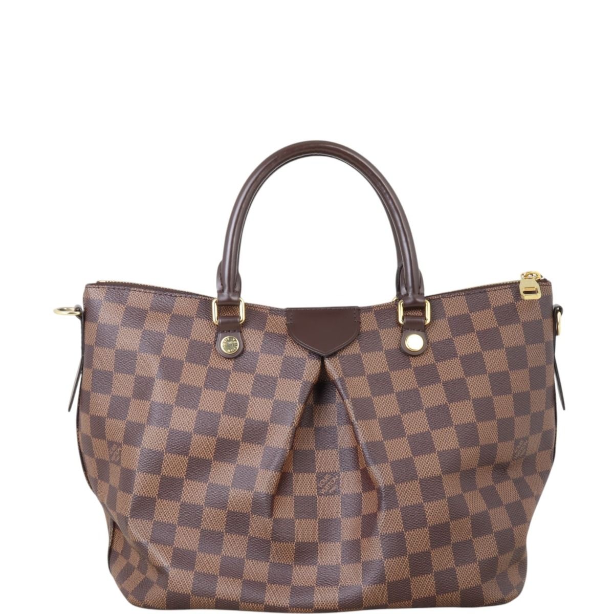 【希少】 LOUIS VUITTON Damier Ebene Siena MM ハンドバッグ Pre-Owned Luxury Handbags Louis Vuitton Damier Ebene Siena