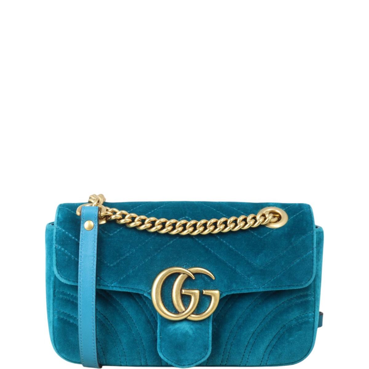 Gucci dark blue velvet bag outlet