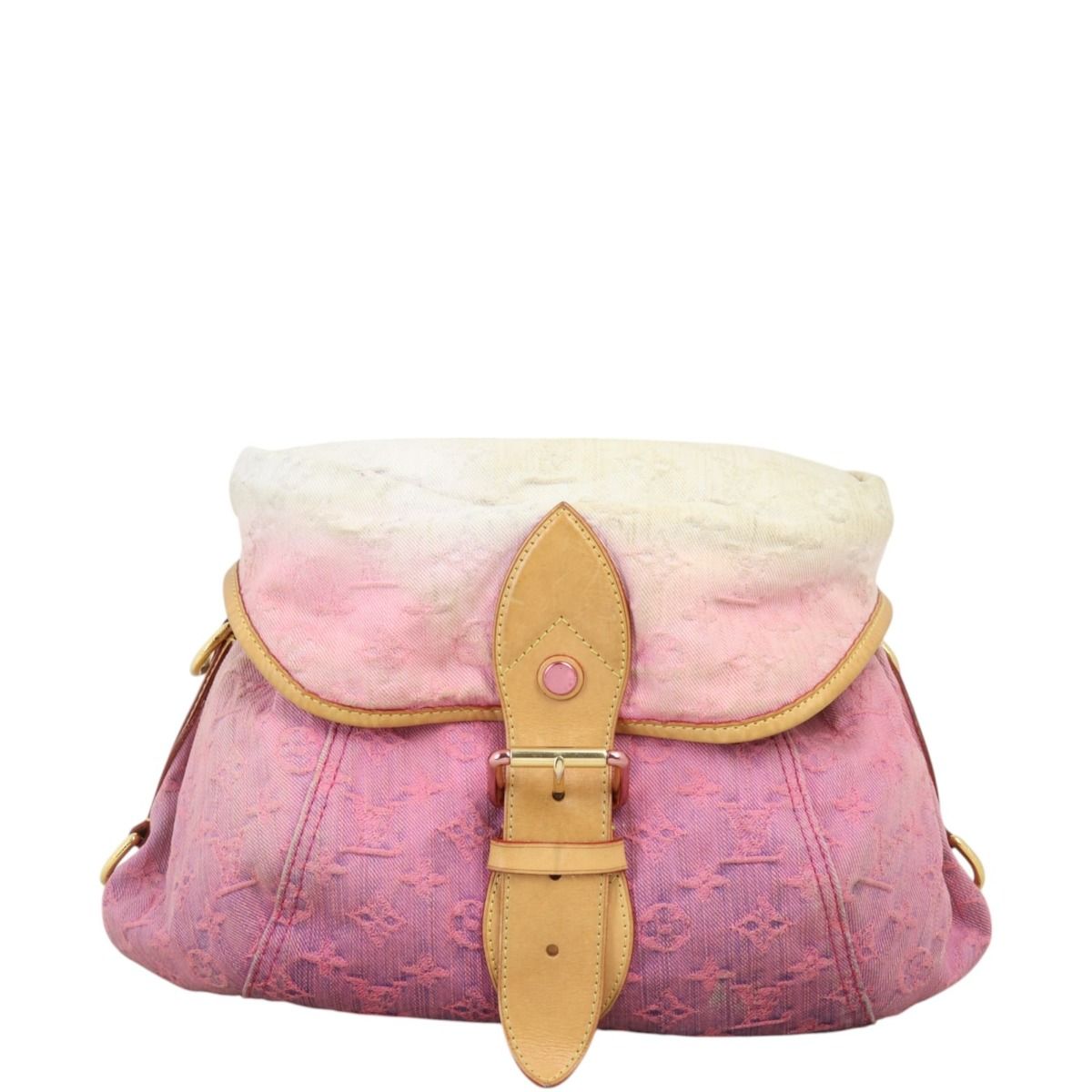 【希少】 LOUIS VUITTON Monogram Sunshine ハンドバッグ Womens Authentic Louis Vuitton Limited Edition Denim