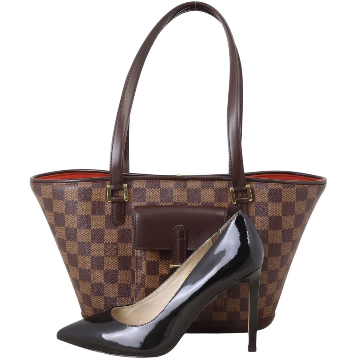 【希少】 LOUIS VUITTON Damier Ebene Manosque PM トートバッグ Louis Vuitton Manosque PM Damier Ebene