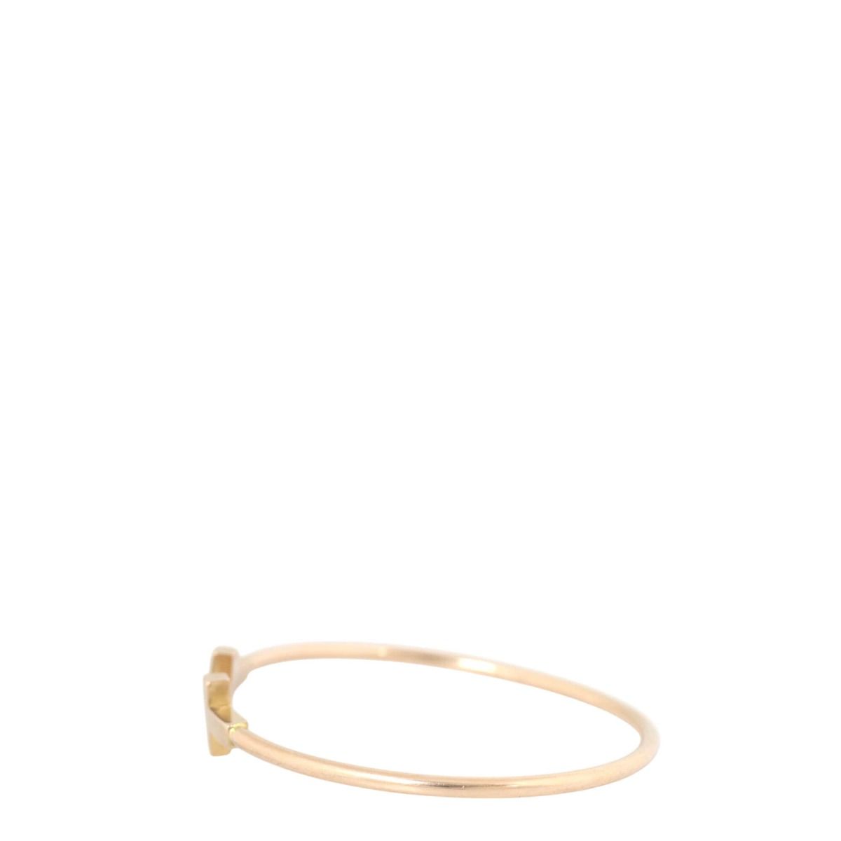Tiffany & Co T Wire 18k Rose Gold Bracelet