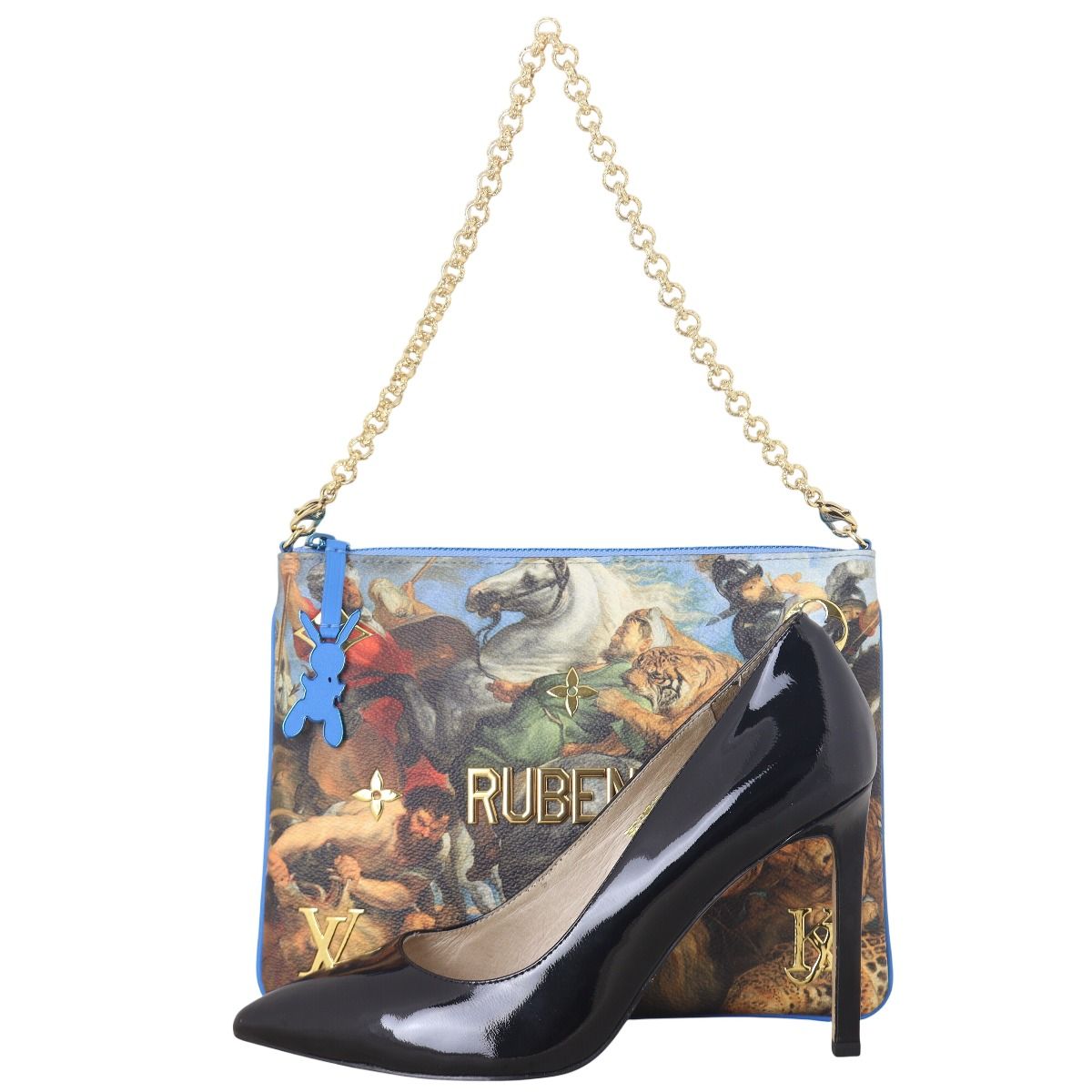 Louis Vuitton x Jeff Koons Rubens Pochette Painted Canvas Louis Vuitton x Jeff Koons Rubens Pochette Painted Canvas