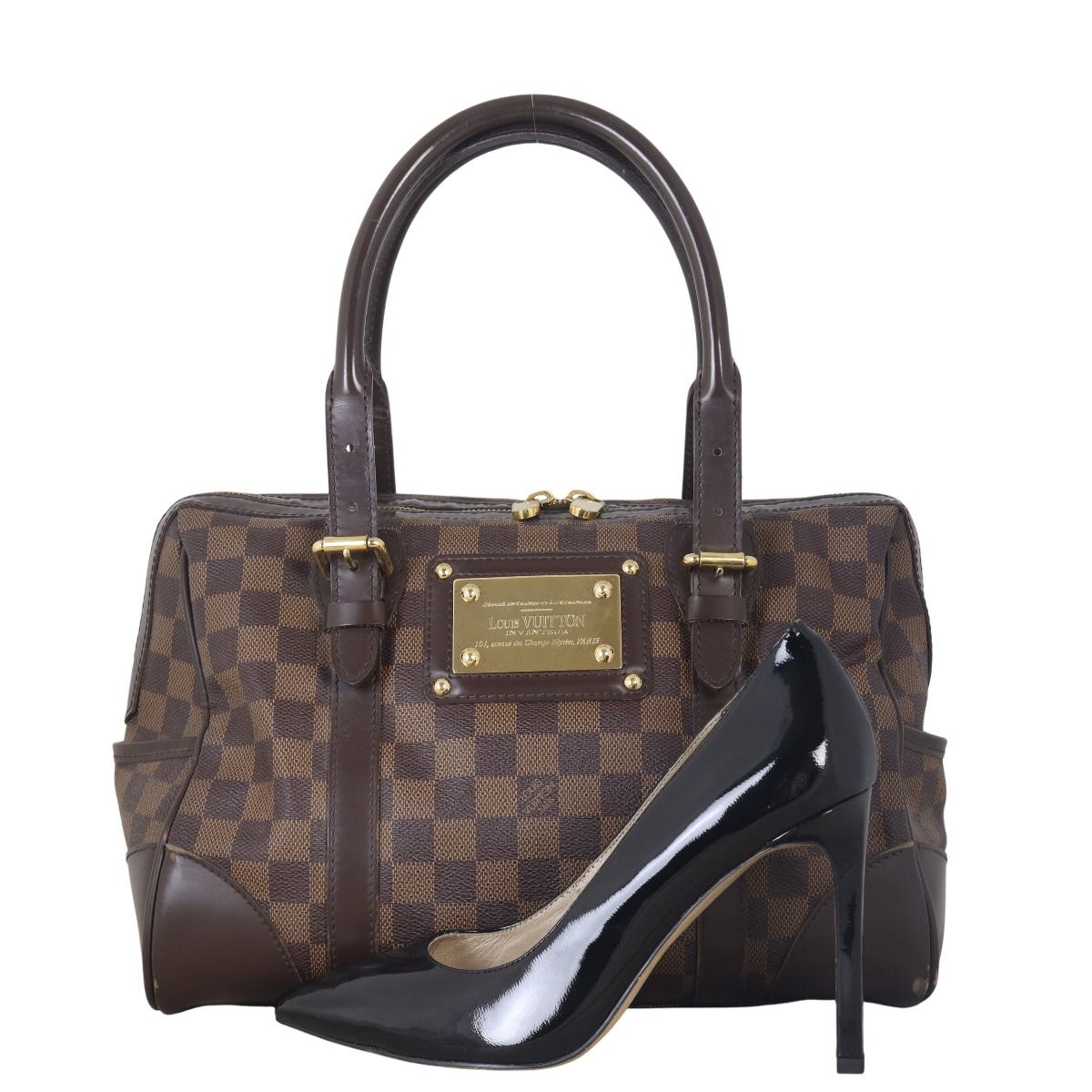 LOUIS VUITTON バークレー Louis Vuitton Damier Ebene Canvas Berkeley Bag | Yoogi's Closet