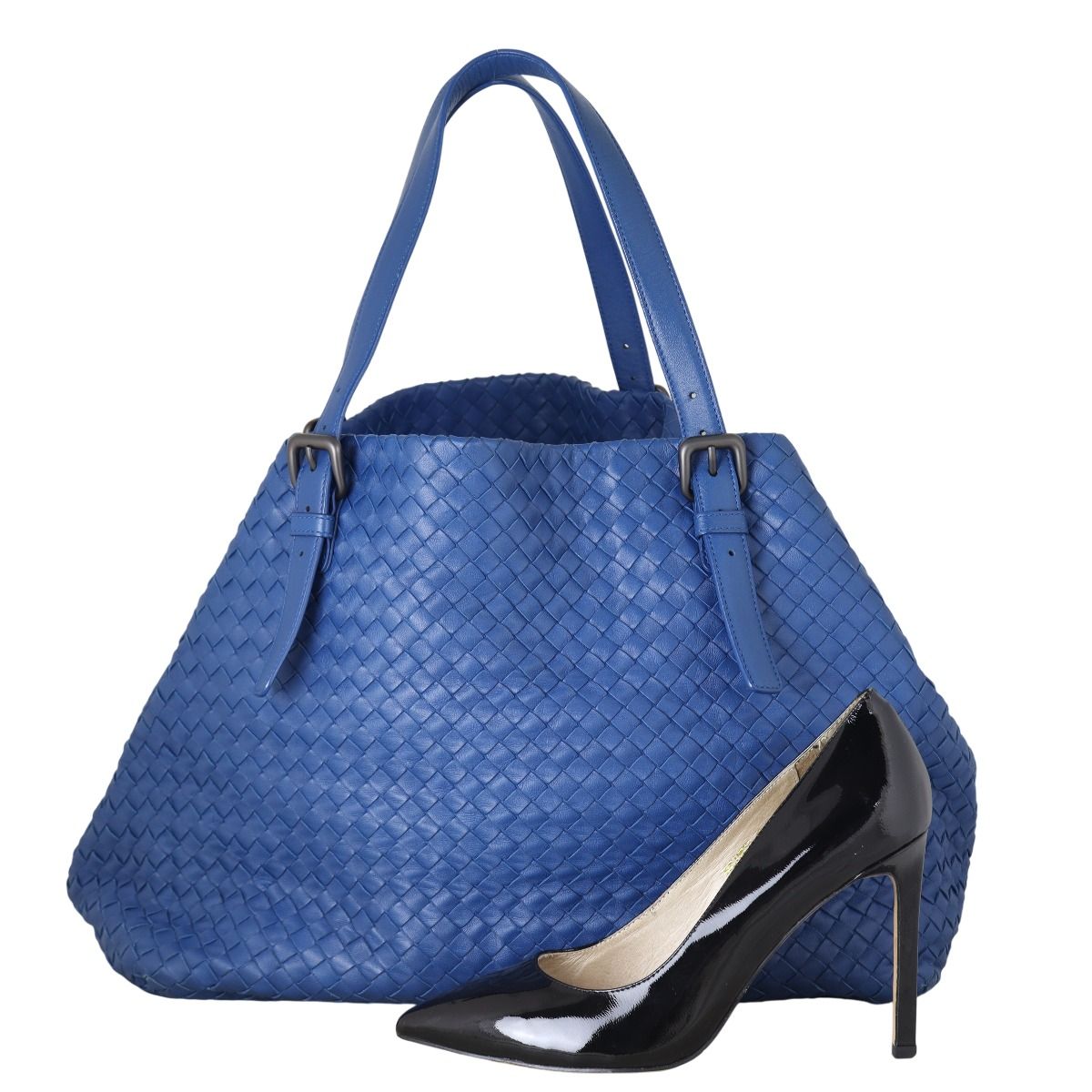 BOTTEGA VENETA(正規品/送料関税込み) INTRECCIATO TOTE BAG Bottega Veneta Limited Edition Black Intrecciato Patent