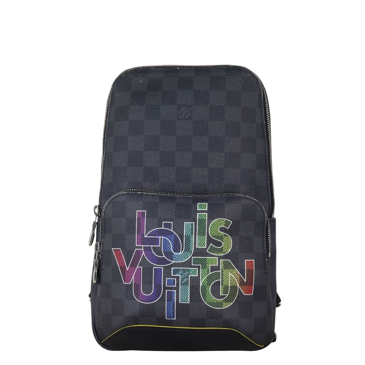 正規 LOUIS VUITTON LV Bahia Brazil 620O▲ Louis Vuitton Damier Graphite Pixel District Messenger PM