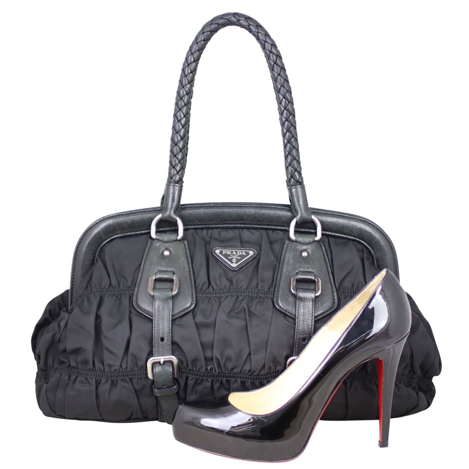 Prada gaufre tessuto top