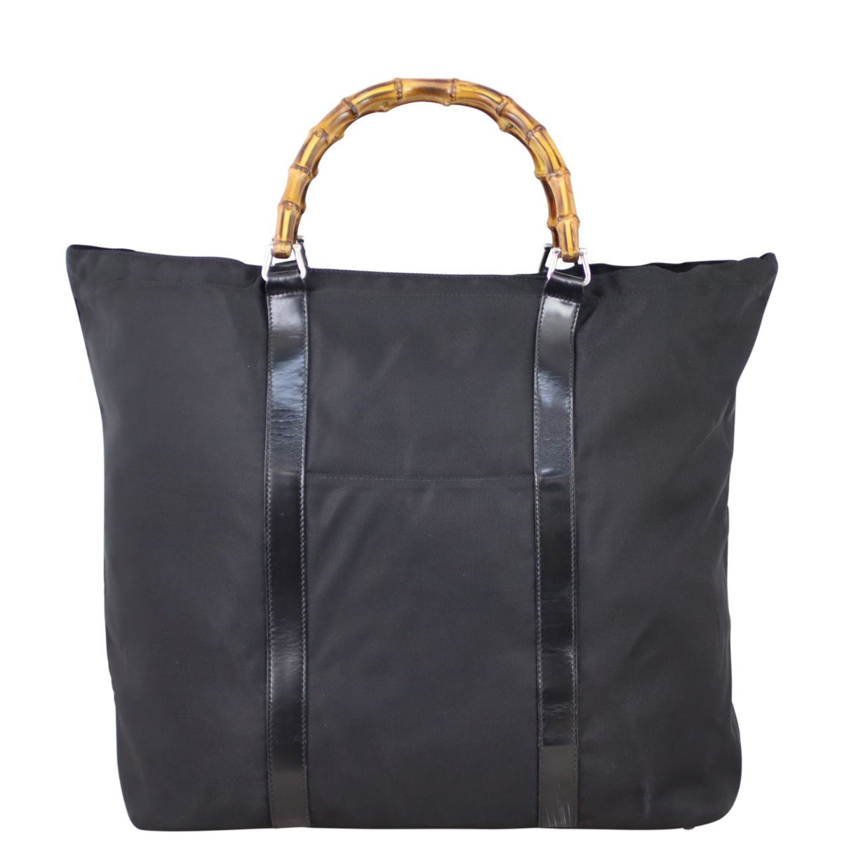 Gucci Nylon Bamboo Handle Tote