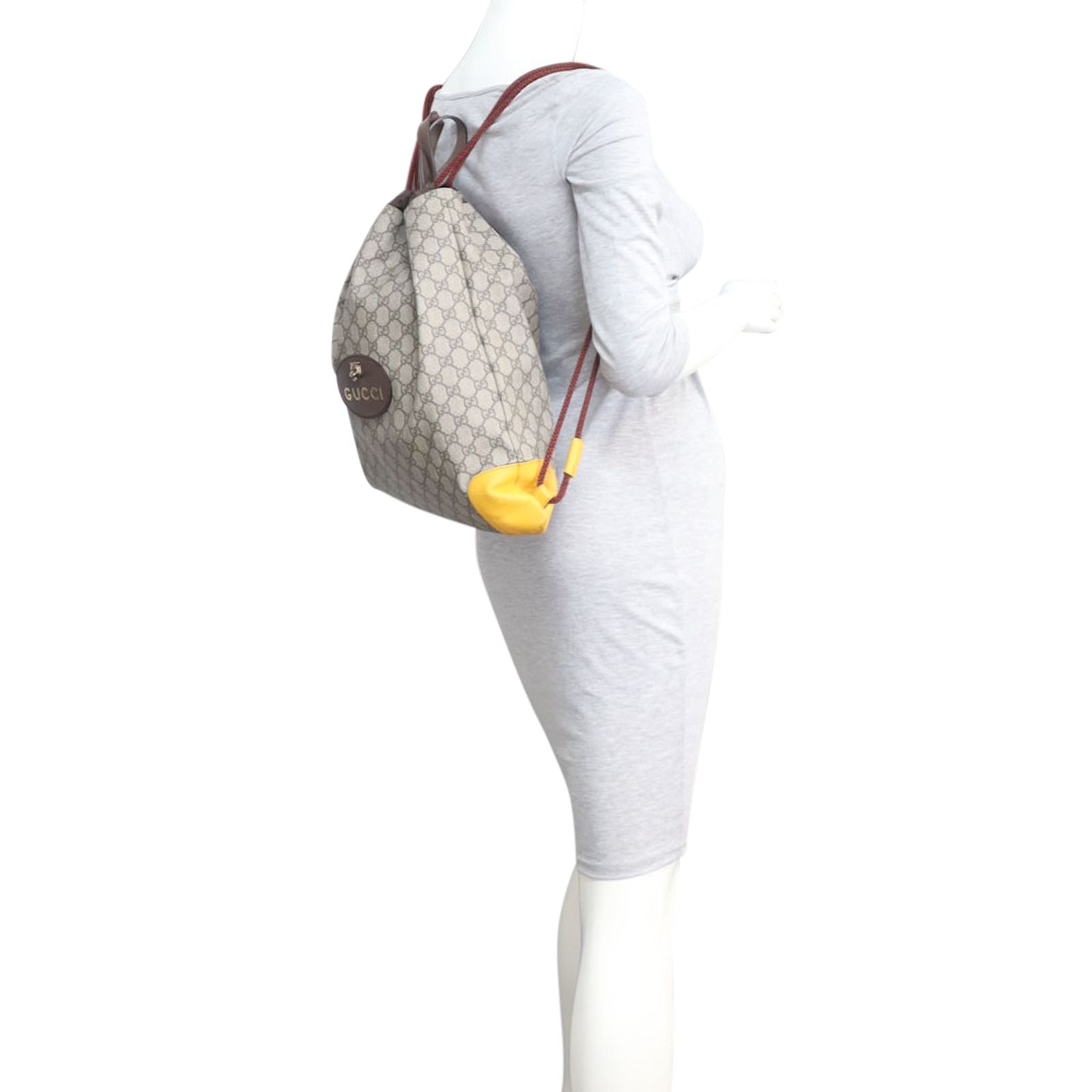 Gucci GG Supreme Neo Vintage Drawstring Backpack