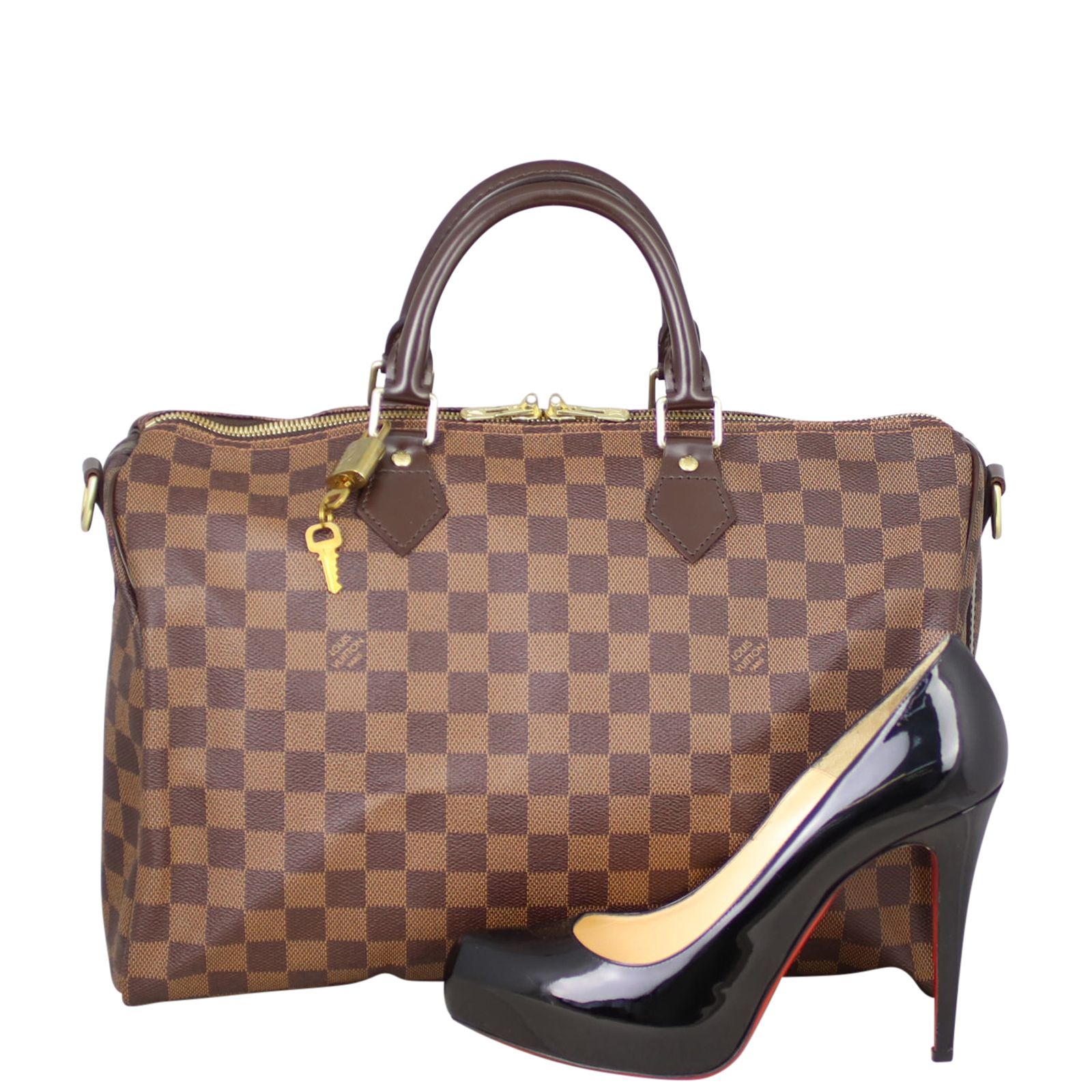 Louis Vuitton Speedy 35 Bandouliere Damier Ebene