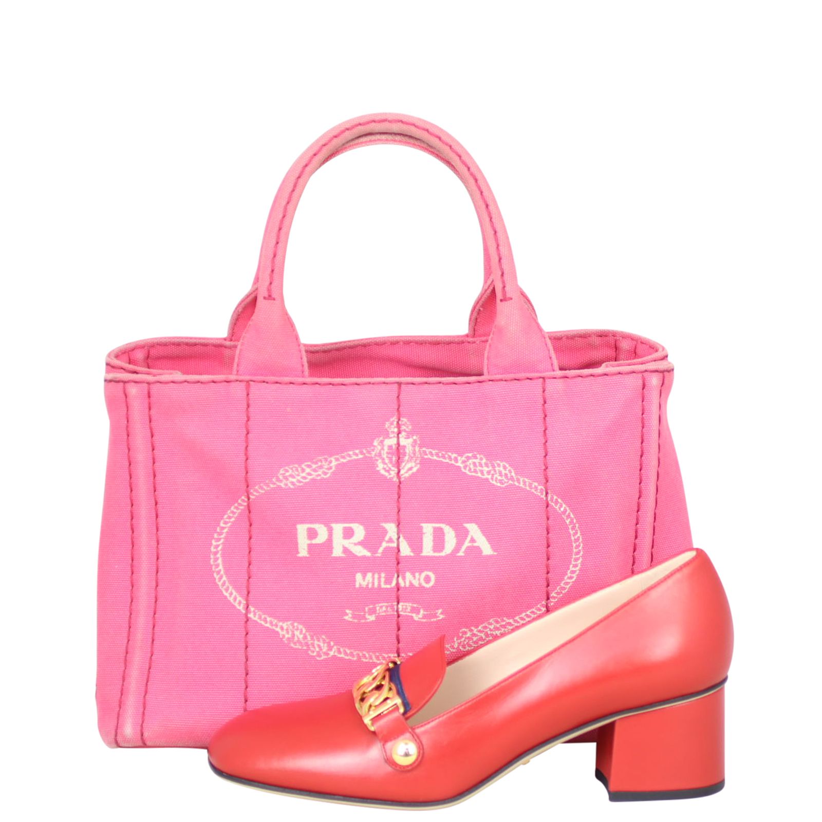Prada Canapa Logo Tote