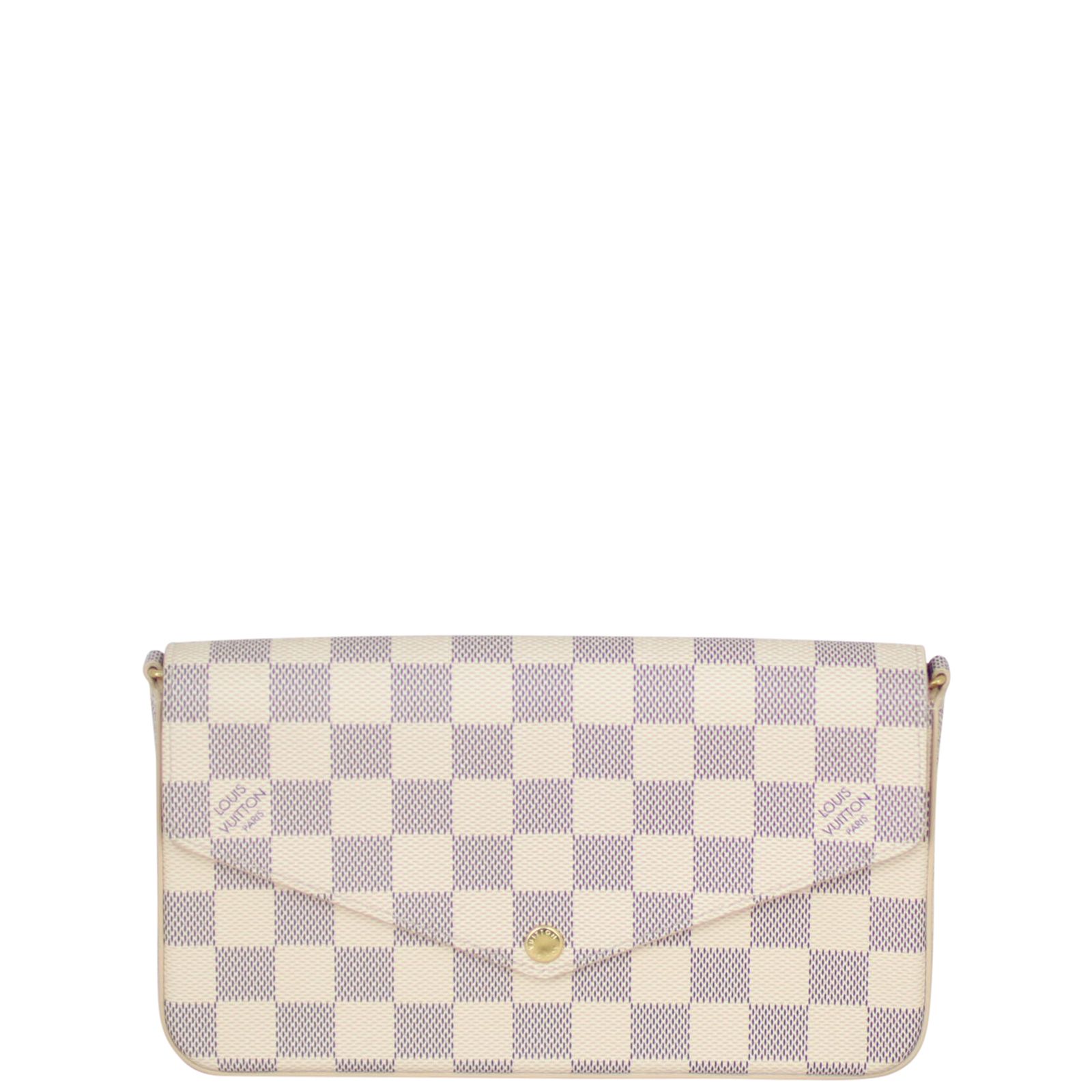 Louis vuitton félicie damier azur canvas cross body bag on sale