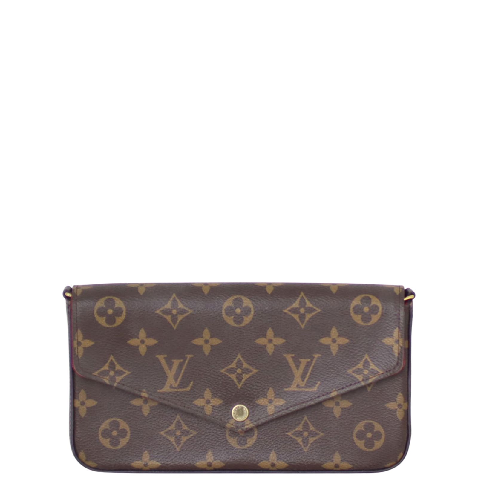 ショルダーバッグ・ポシェット Louis Vuitton Pochette Felicie Monogram Fuchsia SD2146 Louis Vuitton Pochette Felicie Monogram Fuschia Pink in Calf