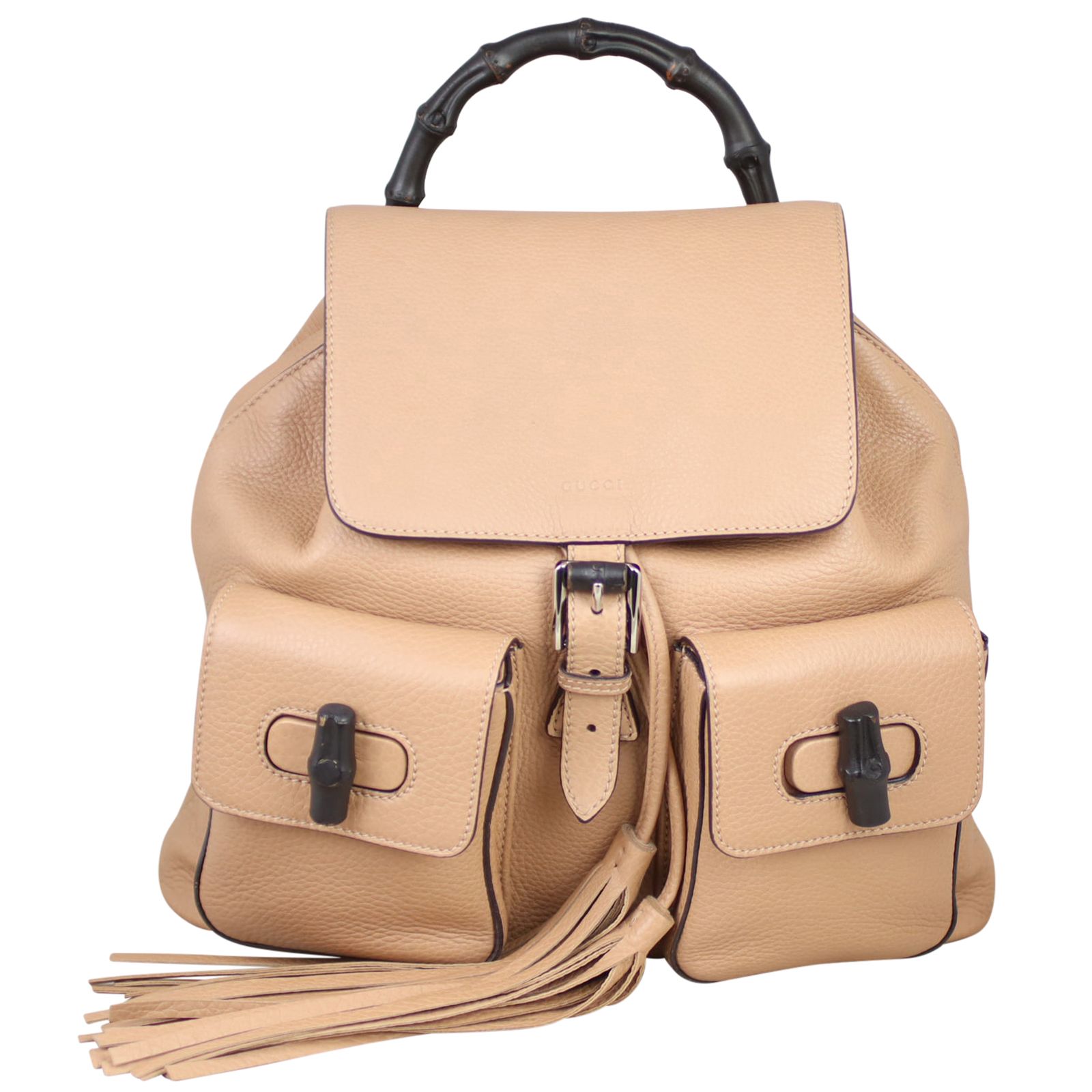 Gucci bamboo backpack outlet