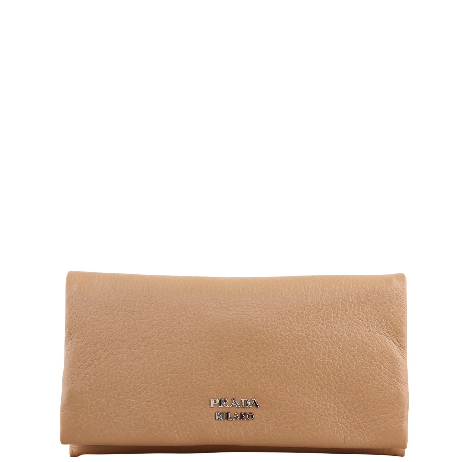 Prada leather clutch discount