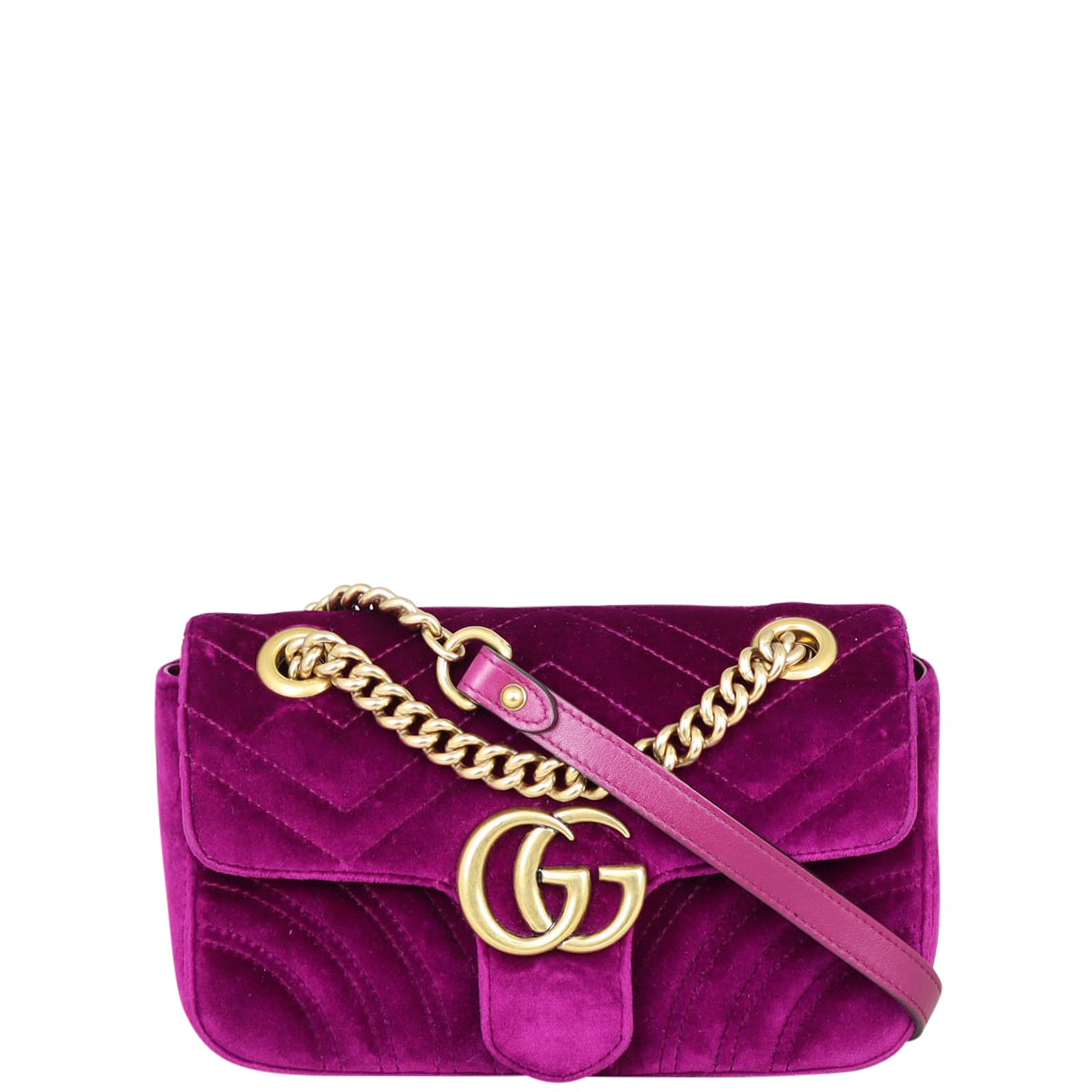 Gucci GG Marmont Velvet Mini Shoulder Bag