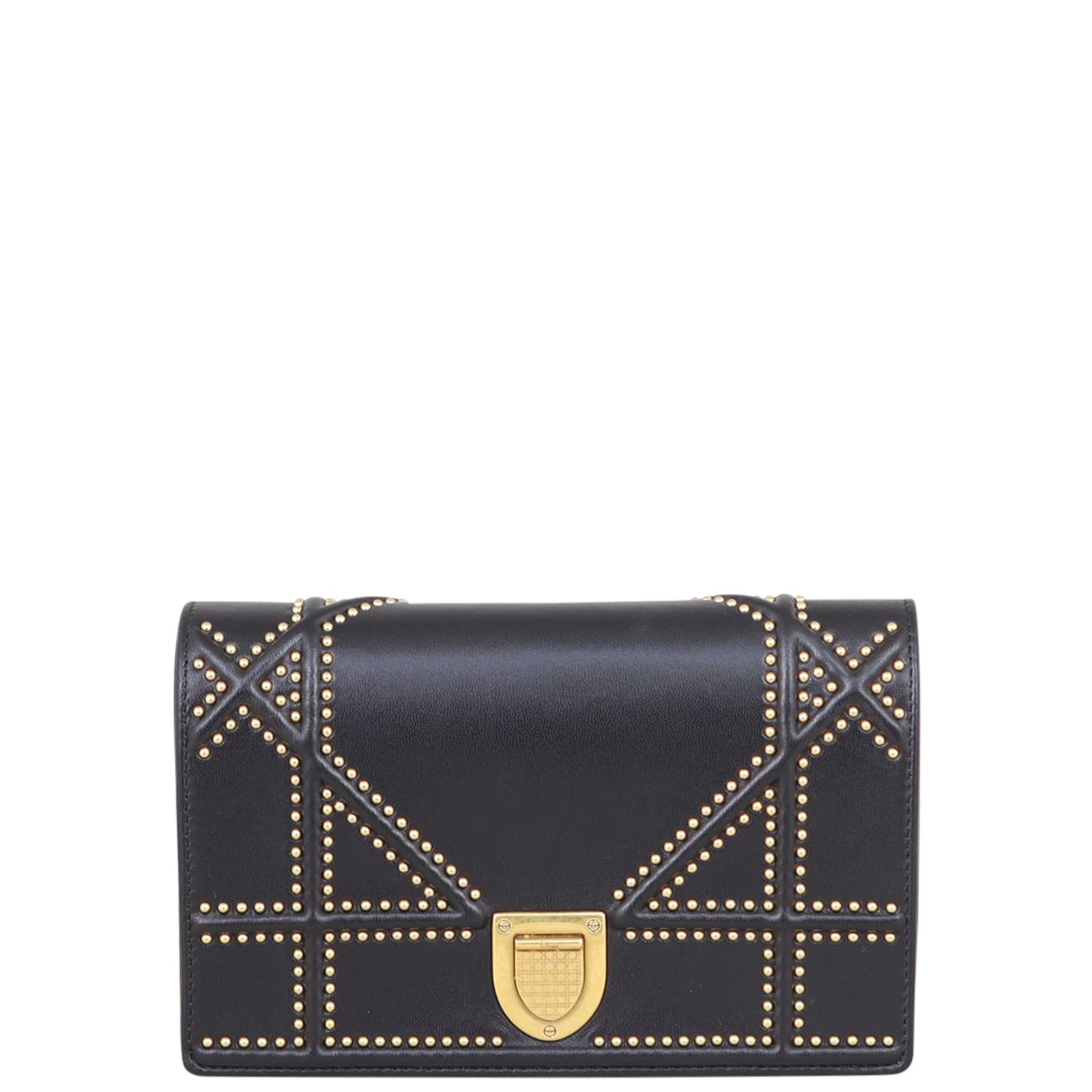 Dior Diorama Studded Wallet on Chain
