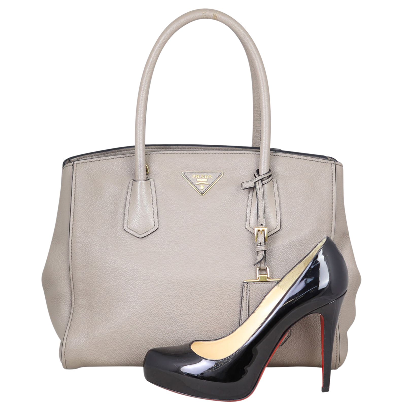 Prada Vitello Grain Shopping Tote