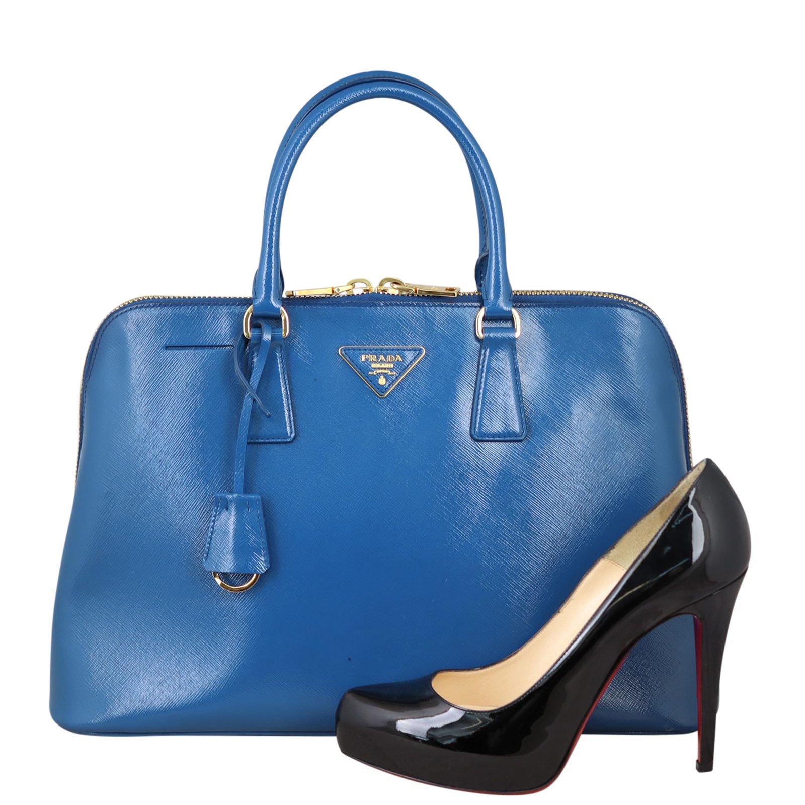 トートバッグ PRADA FW25 BAULETTO (1BB115VTOO R064 F0002) Prada - Leather mini handbag White - The Corner