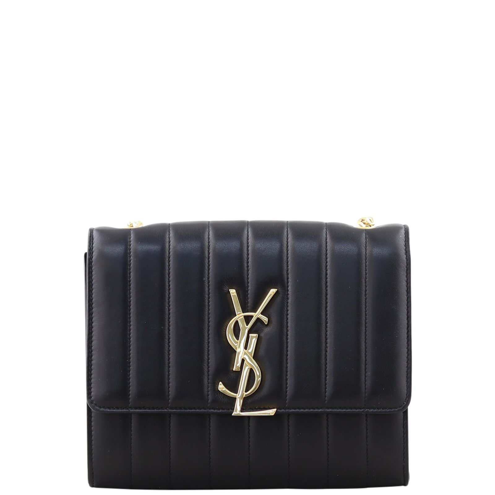 Saint laurent vicky quilted leather shoulder bag 2025