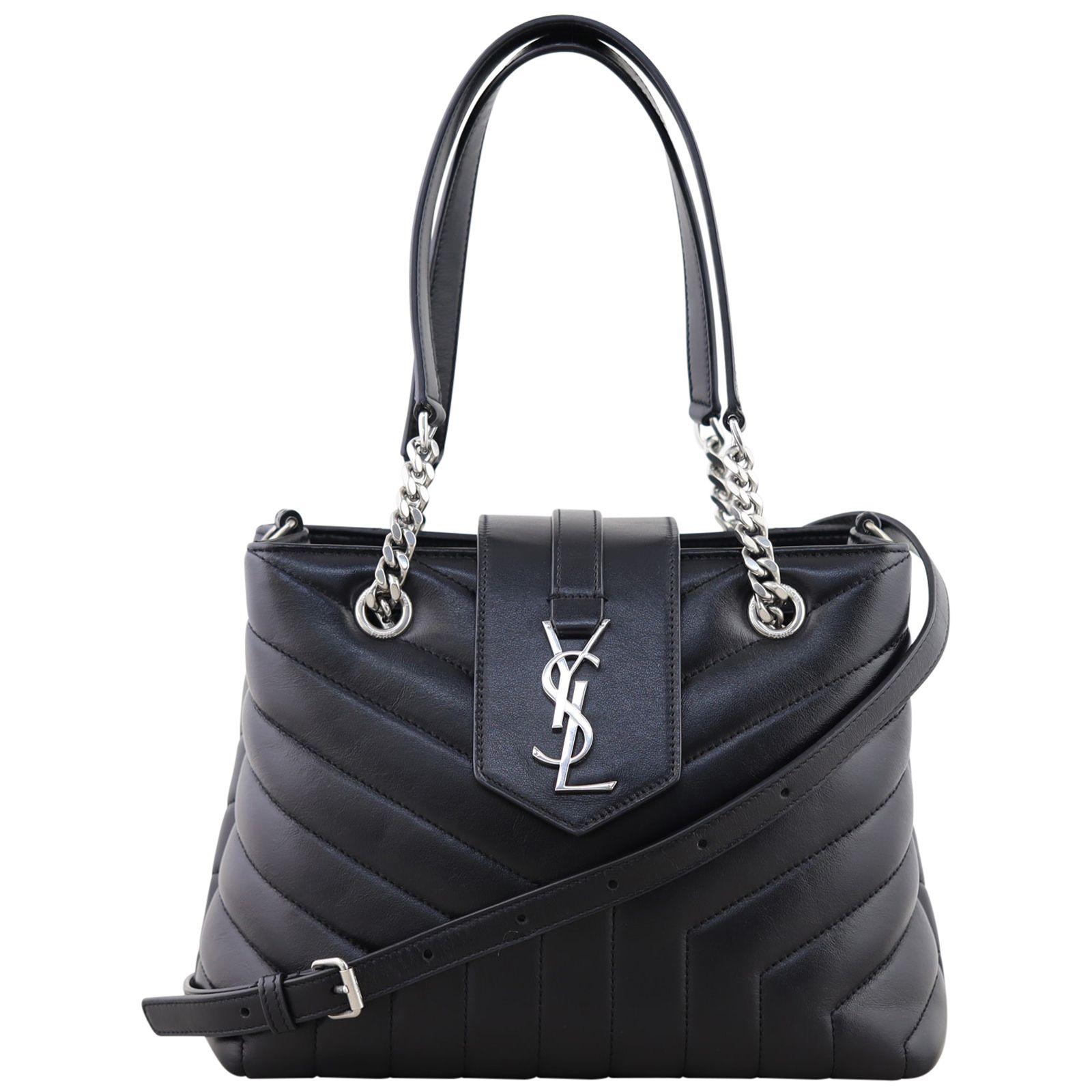 Saint laurent loulou small quilted leather tote bag on sale