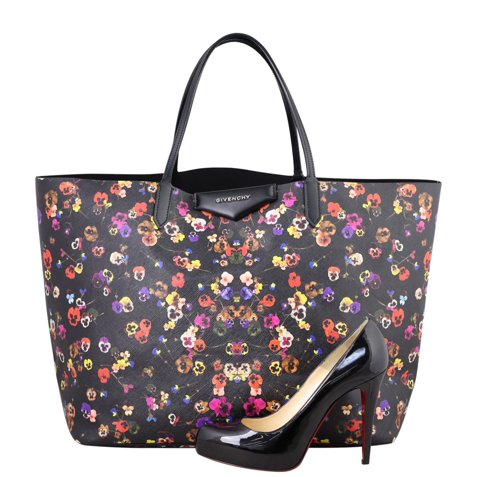 Givenchy Night Pansy Antigona Shopping Tote Large