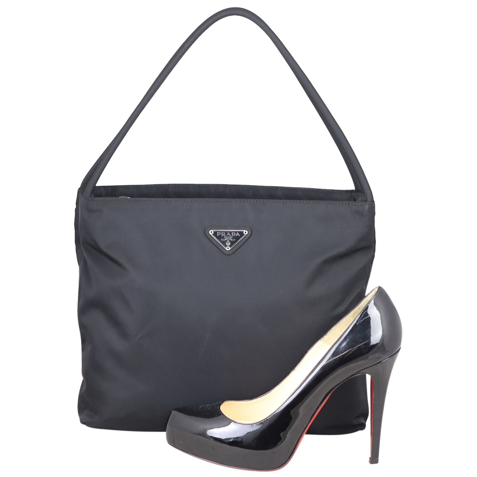 Tessuto bucket bag prada outlet