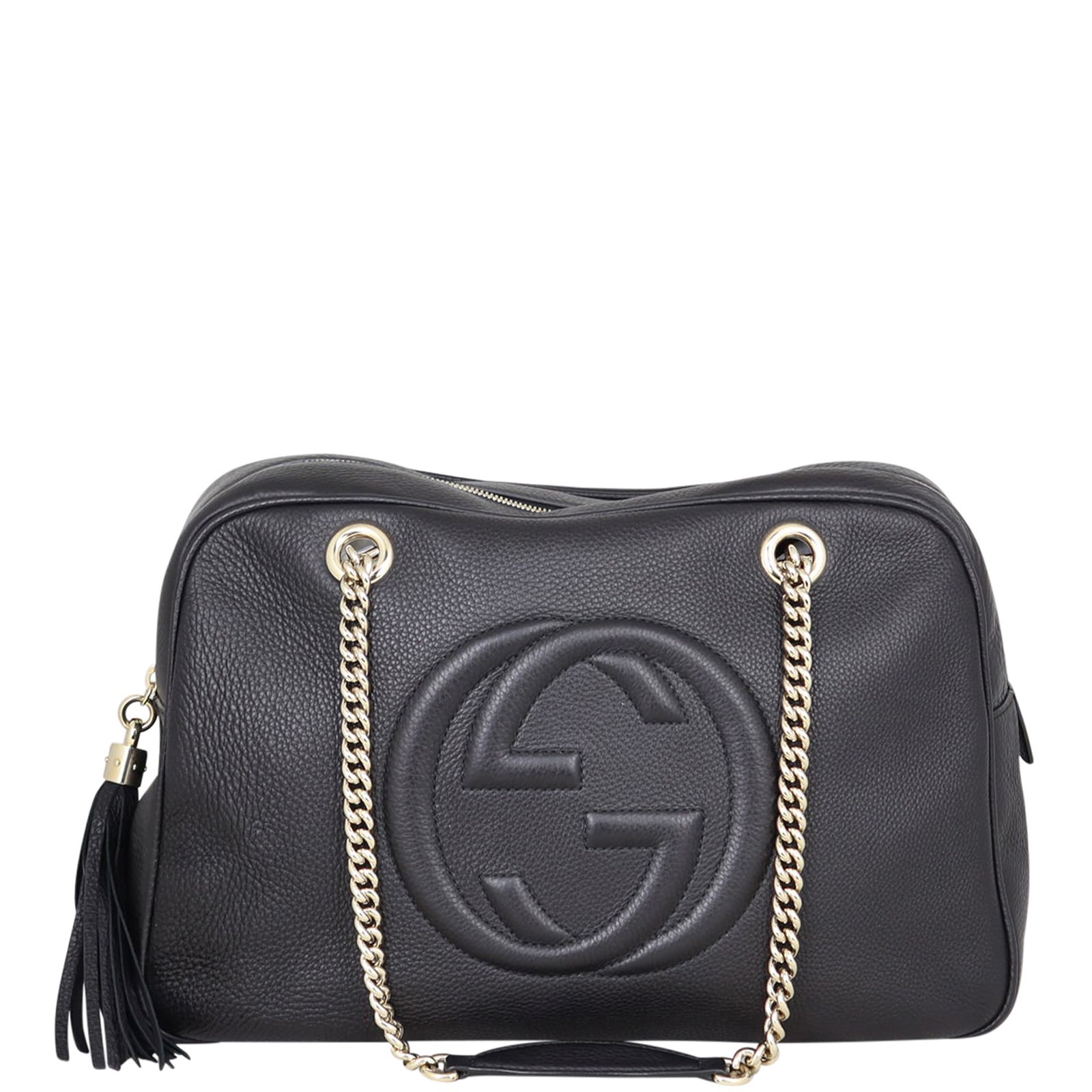 Gucci soho leather chain shoulder bag large clearance