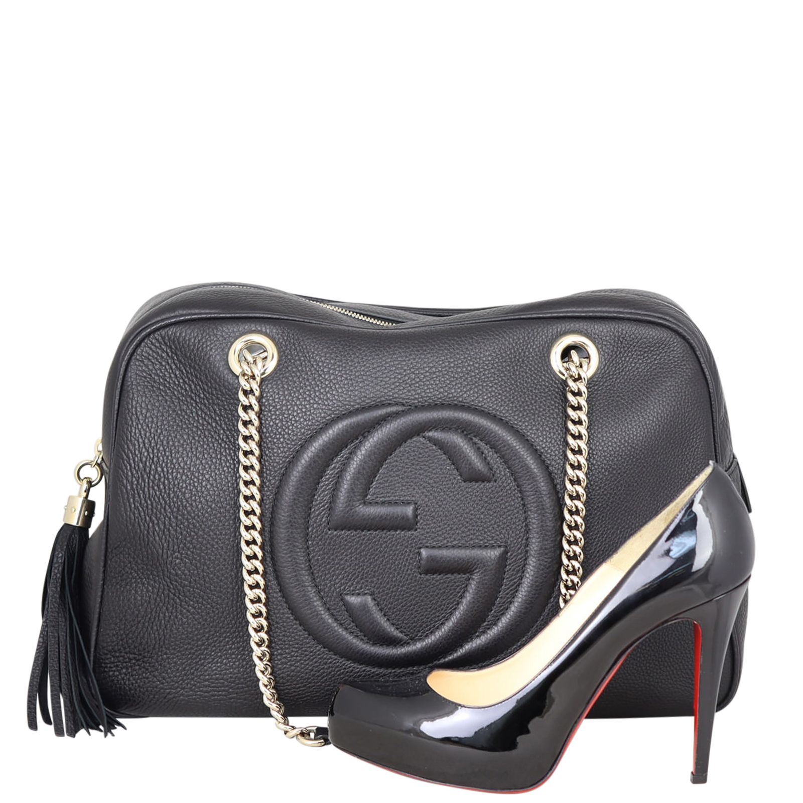Gucci Soho Chain Zipped Large Shoulder Bag