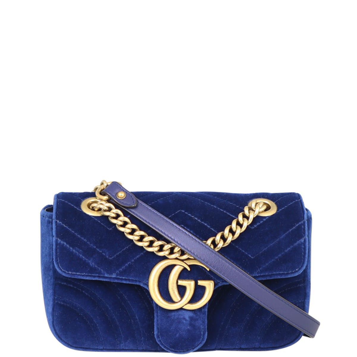 Gucci GG Marmont Velvet Mini Shoulder Bag