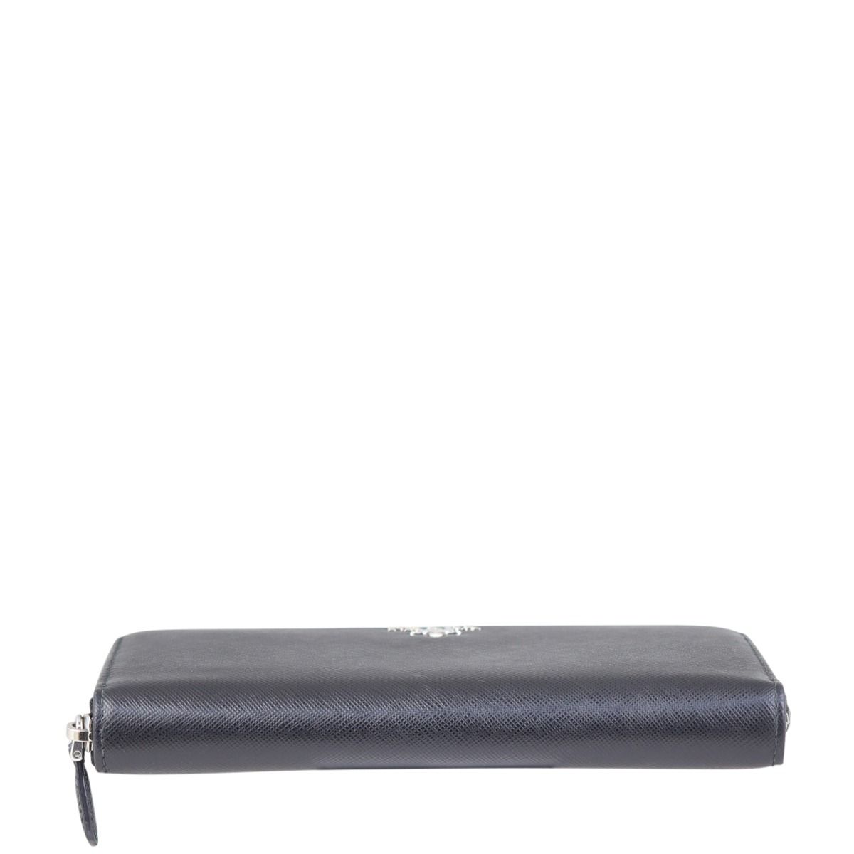 Prada Saffiano Zip Around Wallet