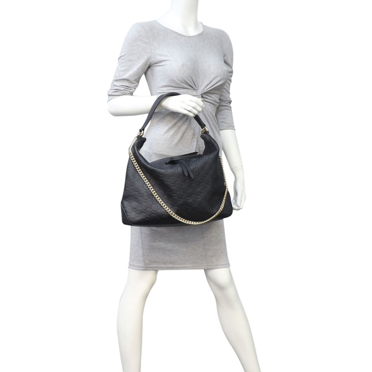 Gucci Linea A Guccissima Hobo