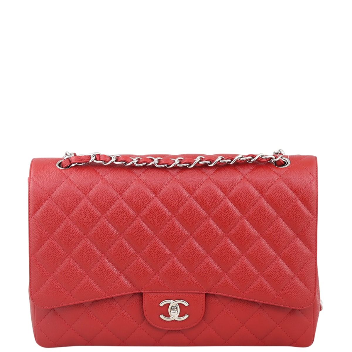 Chanel Classic Single Flap Maxi red Red