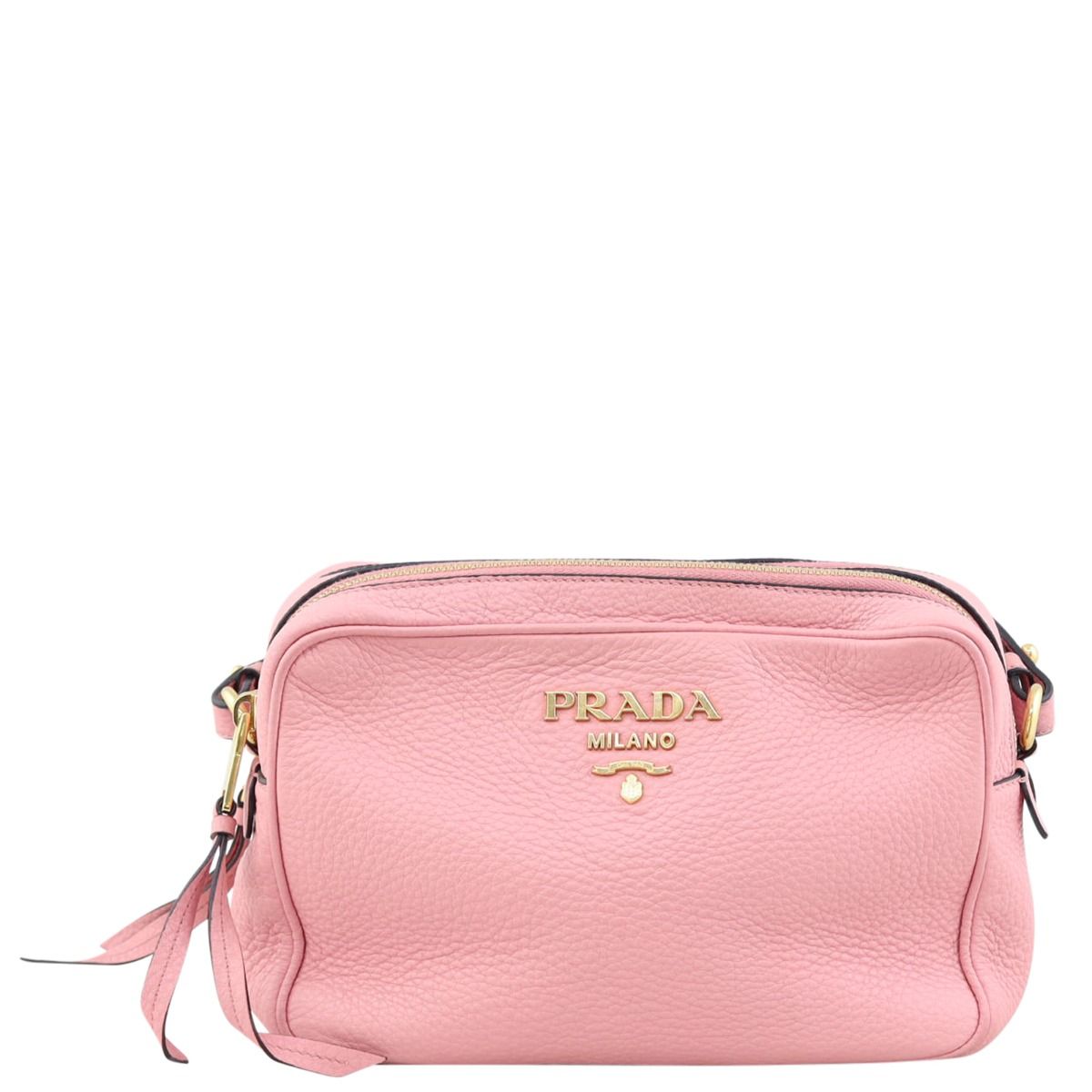 Prada Vitello Daino Double Zip Camera Bag