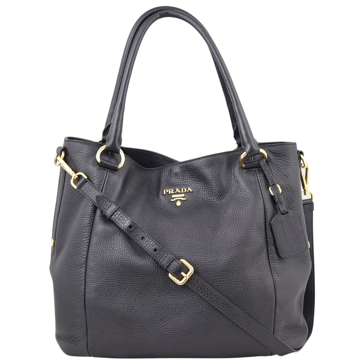 Prada vitello daino shopping bag online