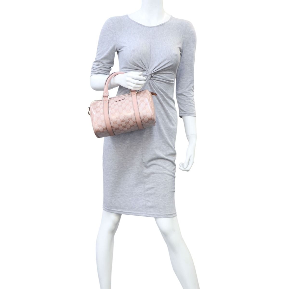 グッチ レディースボストンバッグ CRYSTAL JOY GG BOSTON Gucci Grey/Black GG Crystal Canvas Medium Joy Boston Bag | eBay