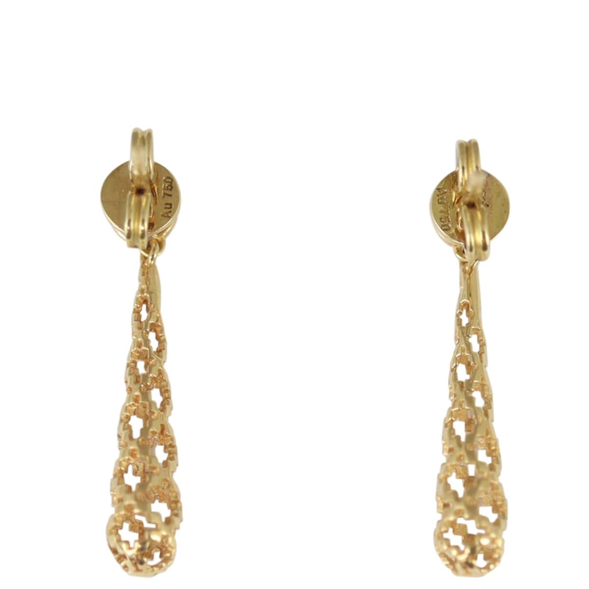 Gucci gold drop earrings shop