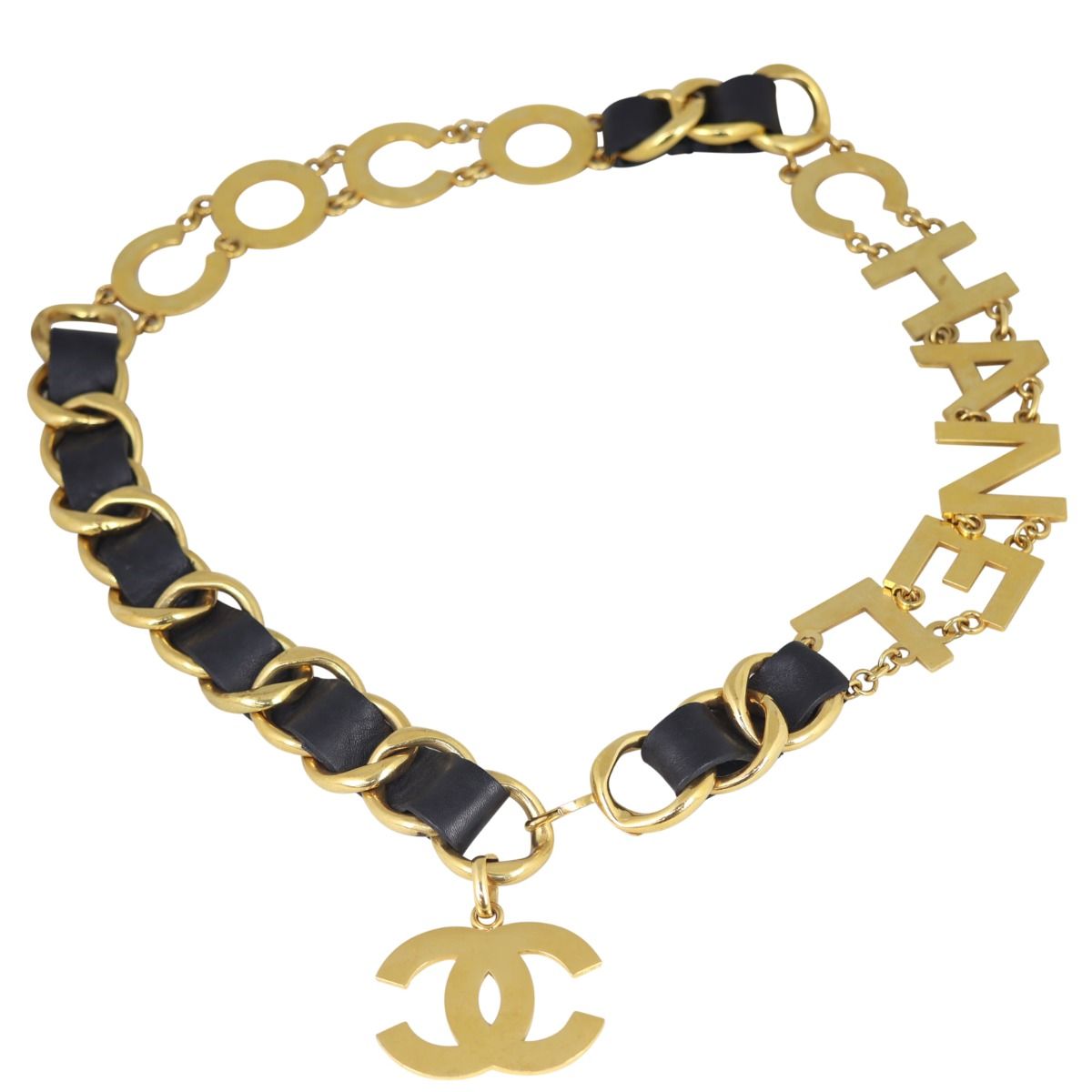 Vintage chanel belt top