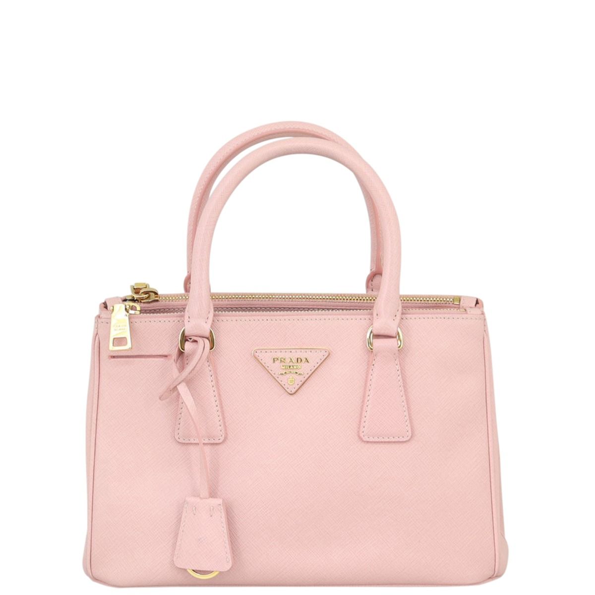 Prada Saffiano Lux Galleria Double Zip Tote Mini
